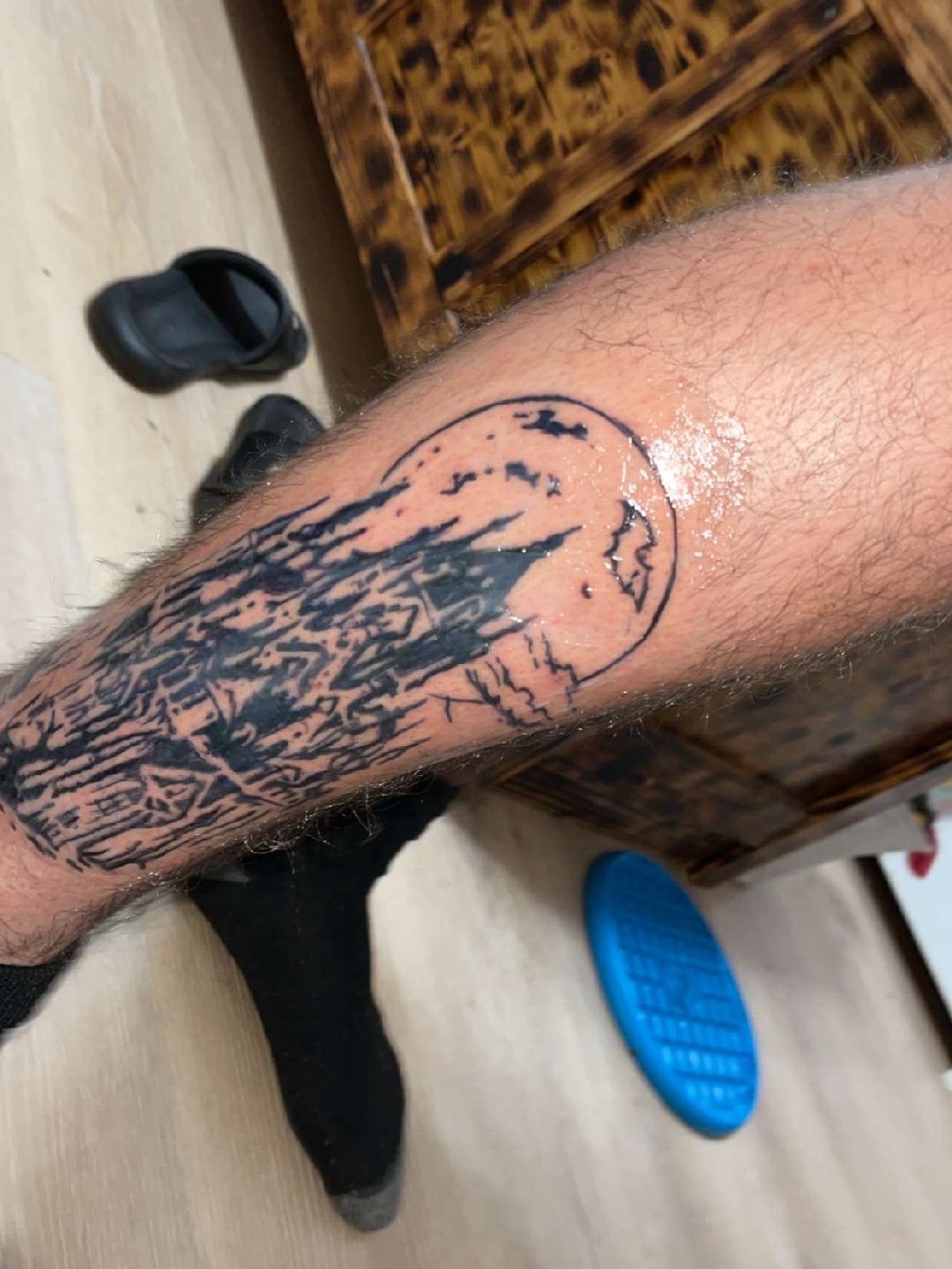 Paige Simmons: Just a few of the tats I done first started I have about 25 under my belt or more now !! Yall come book with me I work in the comfort of my home