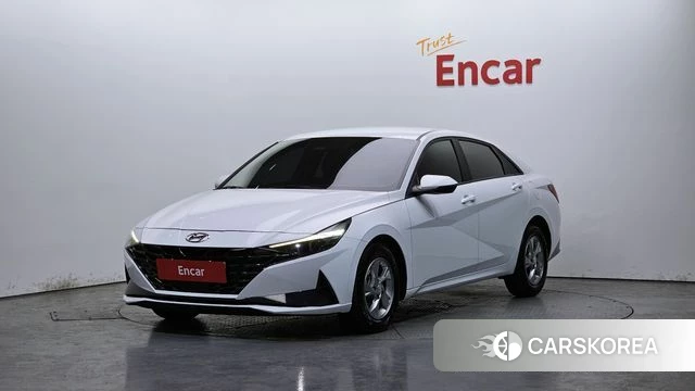 Hyundai Avante (CN7) 2021 Белый из Кореи