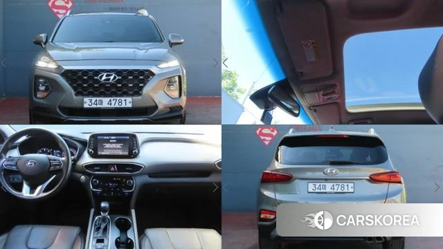 Hyundai Santa Fe TM 2018 Серый из Кореи