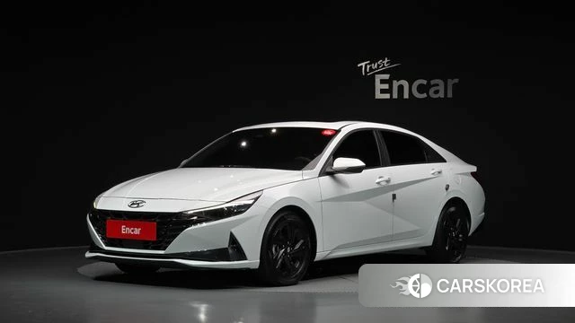 Hyundai Avante (CN7) 2022 Белый из Кореи
