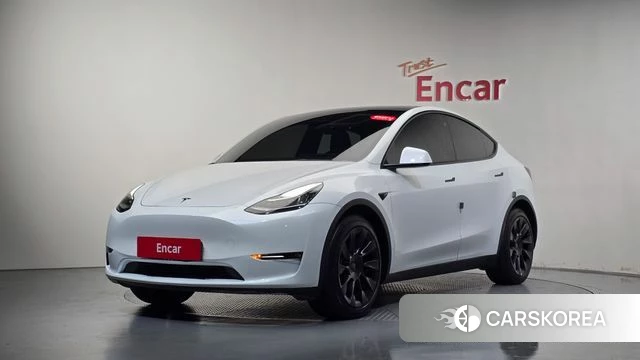 Tesla Model Y 2022 Белый из Кореи