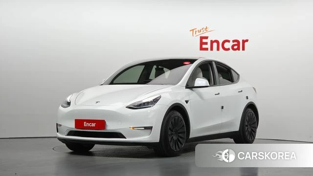Tesla Model Y 2021 Белый из Кореи