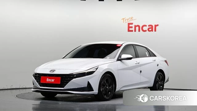 Hyundai Avante (CN7) 2023 Белый из Кореи