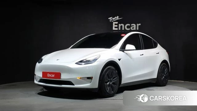 Tesla Model Y 2021 Белый из Кореи