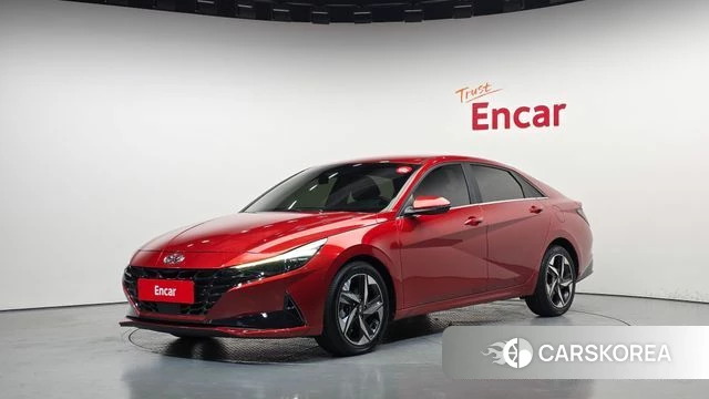 Hyundai Avante (CN7) 2021 Красный из Кореи
