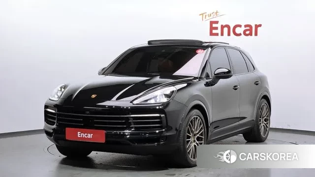 Porsche Cayenne (PO536) 2023 Черный из Кореи