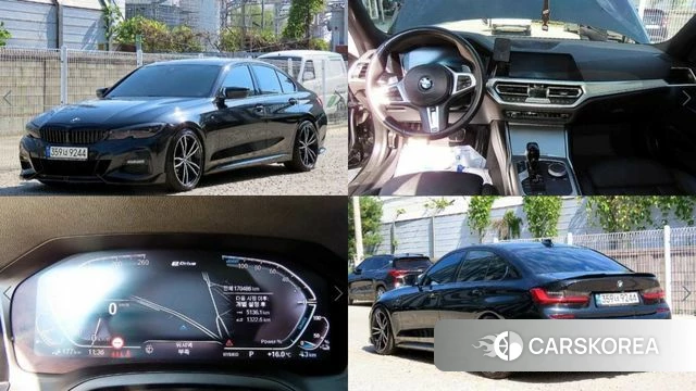 BMW 3 Series (G20) 2021 Черный из Кореи