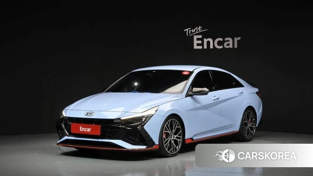 Hyundai Avante (CN7) 2022 Небесно-голубой из Кореи