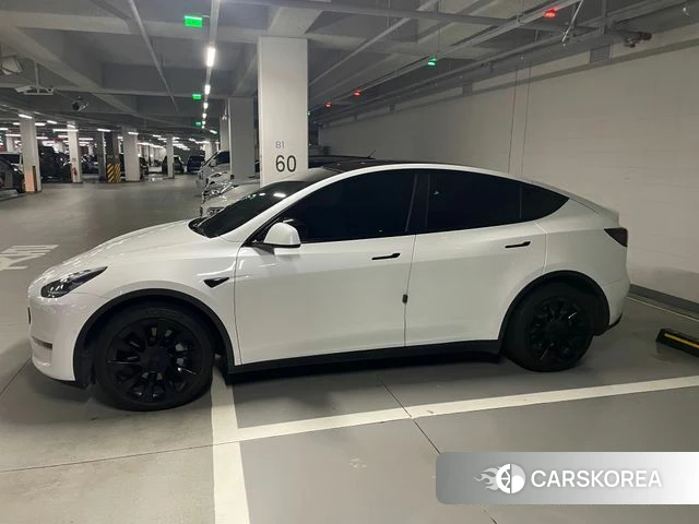 Tesla Model Y 2021 Белый из Кореи