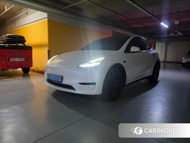 Tesla Model Y 2023 Белый из Кореи