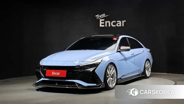 Hyundai Avante (CN7) 2022 Небесно-голубой из Кореи