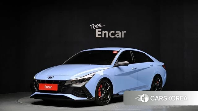 Hyundai Avante (CN7) 2021 Небесно-голубой из Кореи
