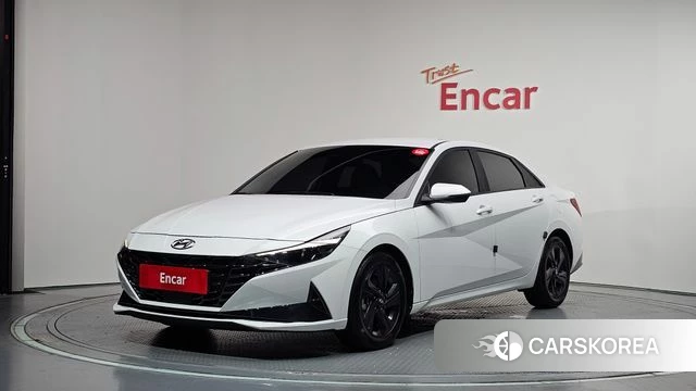 Hyundai Avante Hybrid (CN7) 2021 Белый из Кореи