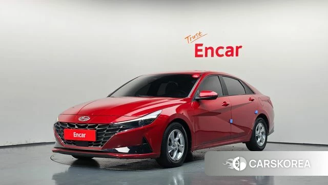 Hyundai Avante (CN7) 2021 Красный из Кореи