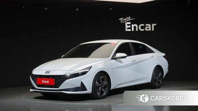 Hyundai Avante (CN7) 2021 Белый из Кореи