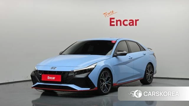 Hyundai Avante (CN7) 2022 Небесно-голубой из Кореи