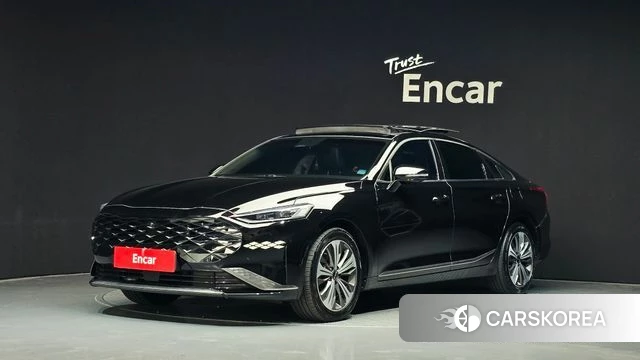 Kia K8 Hybrid 2021 Черный из Кореи