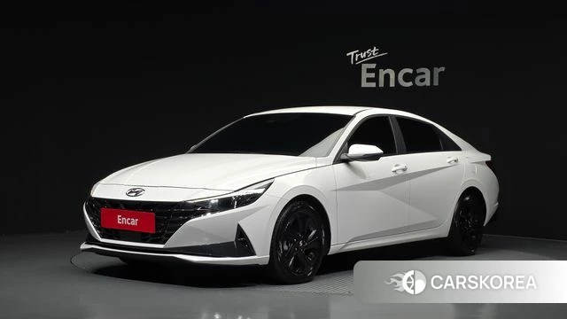 Hyundai The New Avante Hybrid (CN7) 2023 Белый из Кореи