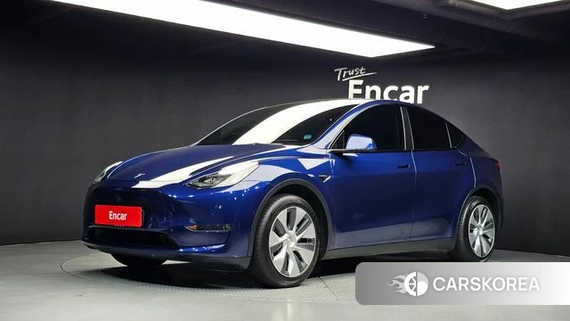 Tesla Model Y 2021 Синий из Кореи