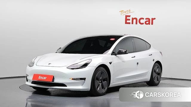 Tesla Model 3 2021 Белый из Кореи