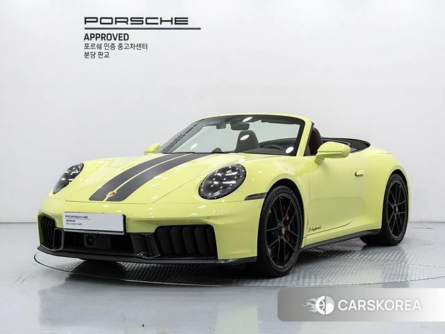 Porsche 911(992) 2025 Желтый из Кореи