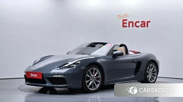 Porsche 718 Boxster 2018 Синий из Кореи
