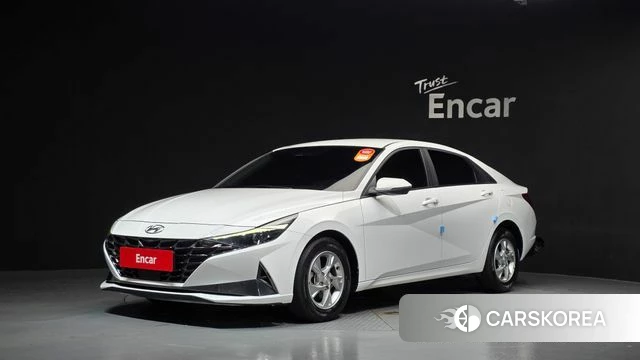 Hyundai Avante (CN7) 2021 Белый из Кореи
