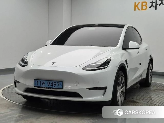 Tesla Model Y 2021 Белый из Кореи