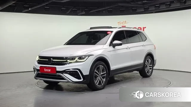 Volkswagen Tiguan Allspace 2022 Белый из Кореи