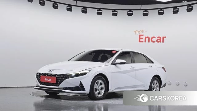 Hyundai Avante (CN7) 2021 Белый из Кореи