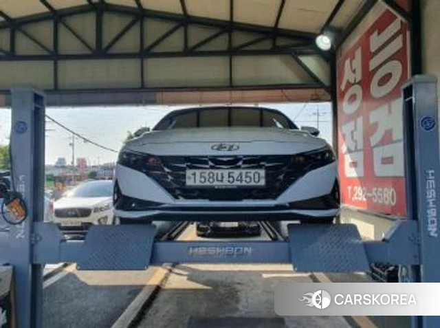 Hyundai Avante (CN7) 2020 Белый из Кореи