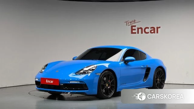 Porsche 718 Cayman 2022 Синий из Кореи