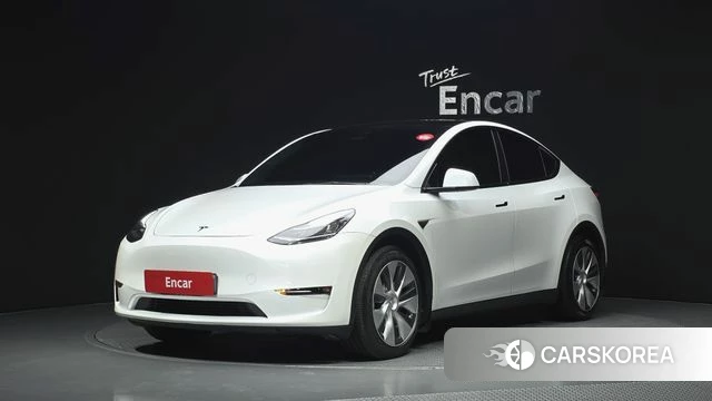 Tesla Model Y 2021 Белый из Кореи