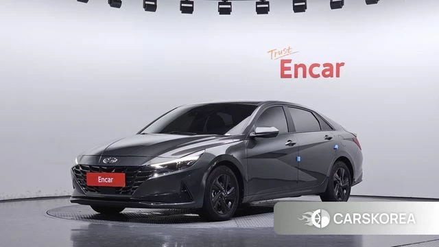 Hyundai Avante (CN7) 2022 Темно-зеленый из Кореи