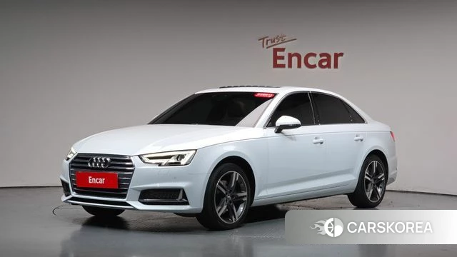Audi A4 (B9) 2019 Белый из Кореи