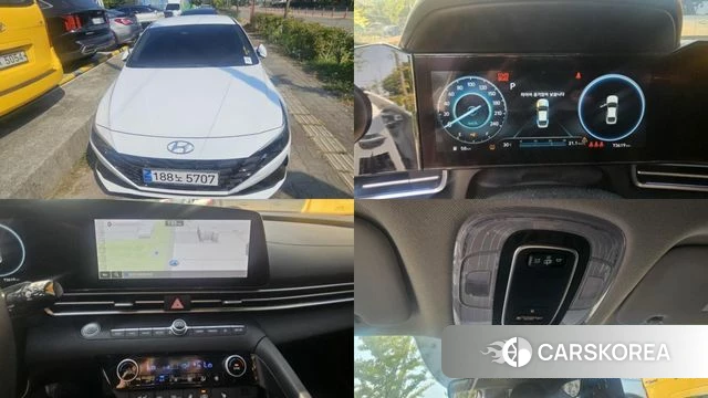 Hyundai Avante (CN7) 2021 Белый из Кореи