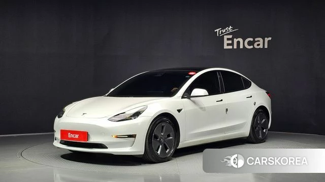 Tesla Model 3 2021 Белый из Кореи