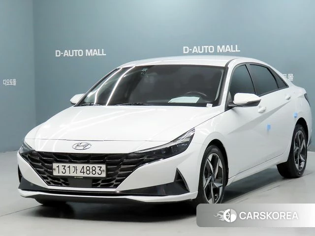 Hyundai Avante (CN7) 2020 Белый из Кореи