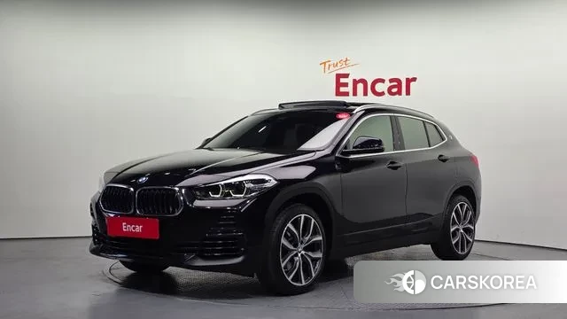 BMW X2 (F39) 2022 Черный из Кореи