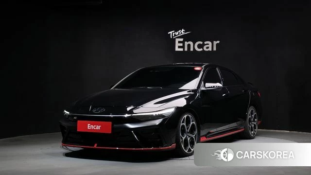 Hyundai The New Avante (CN7) 2023 Черный из Кореи