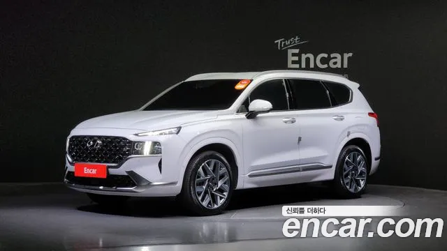 Hyundai The New Santa Fe 2023 Светло-серебряный цвет из Кореи