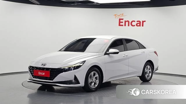 Hyundai Avante (CN7) 2021 Белый из Кореи