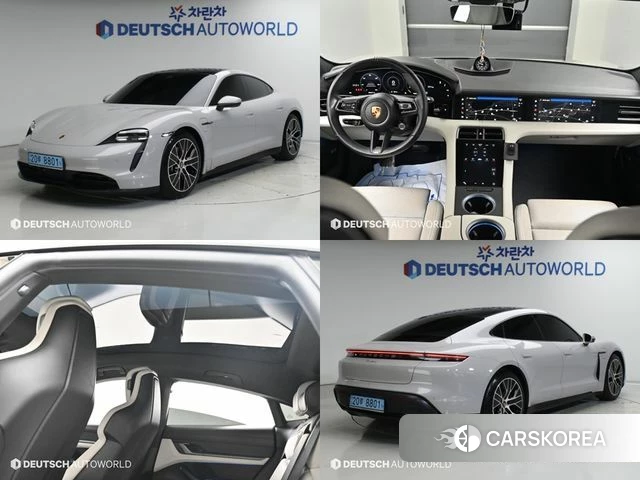 Porsche Taycan 2022 Серебристо-серый из Кореи