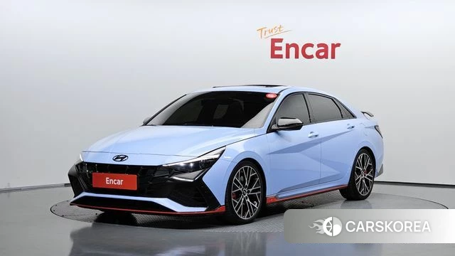 Hyundai Avante (CN7) 2022 Небесно-голубой из Кореи