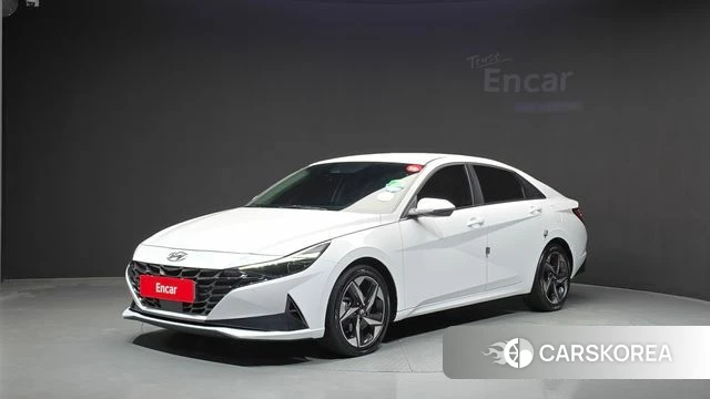 Hyundai Avante Hybrid (CN7) 2022 Белый из Кореи