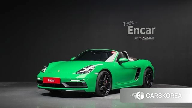 Porsche 718 Boxster 2023 Зеленый из Кореи
