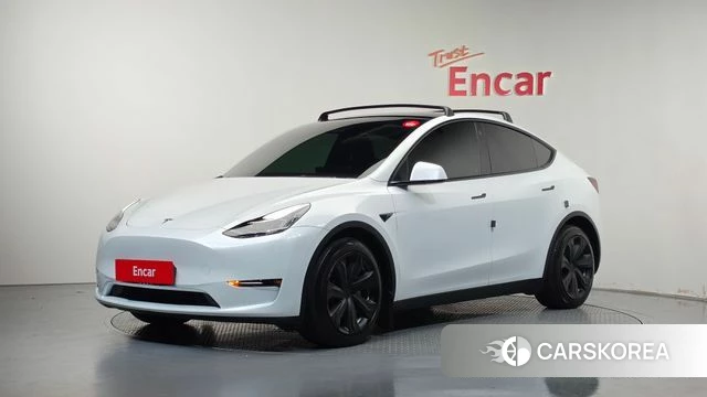 Tesla Model Y 2022 Белый из Кореи