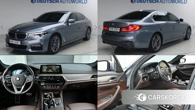 BMW 5 Series (G30) 2018 Серебряный из Кореи