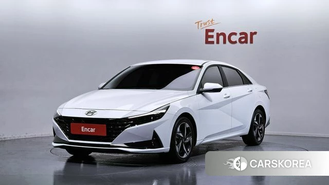 Hyundai Avante (CN7) 2022 Белый из Кореи