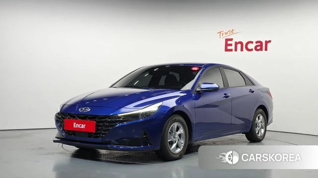 Hyundai Avante (CN7) 2022 Синий из Кореи